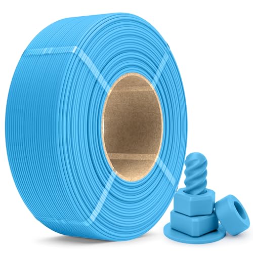 Image of SUNLU PETG Filament Refill 1.75mm 1KG, Matte Sky Blue | High Speed 3D Printer Filament Refill, No-Spool PETG Refill for Reusable Spools Compatible with Bambu Labs Filament Printer