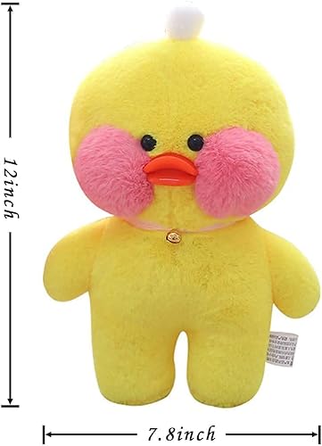 Miniatura 9 de iinkcma Juguete de peluche de pato blanco con ropa extraíble lindo pato suave regalos para niños 12 pulgadas pato blanco pato-12