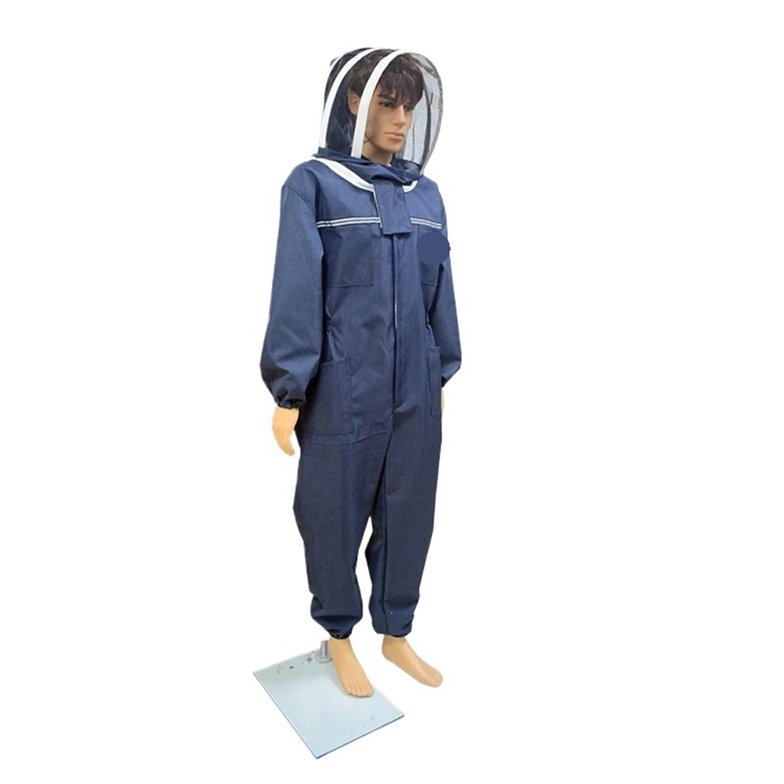 Traje de apicultor Profesional Chaqueta de apicultura con ventilación corporal completa y capucha velo protección. Ropa apicultor(XXL)