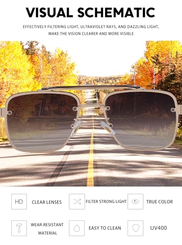Image of Classic&Vintage Sunglasses for Cool Men Double Bridge Square Frame Shades