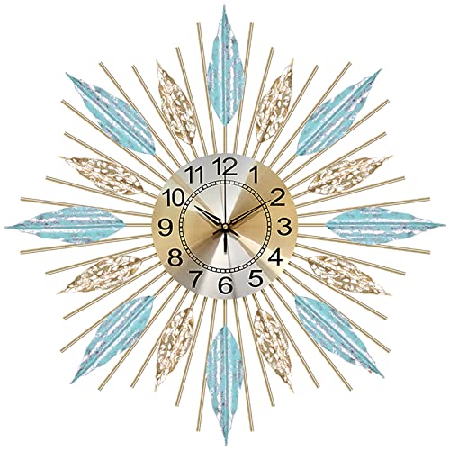 Horloge murale design starburst moderne de 58 cm pour la decoration de salon