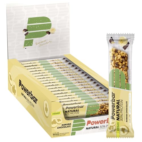Powerbar Natural Protein Banana Chocolate 18x40g - Barrette di Proteine Vegane + Ingredienti Naturali