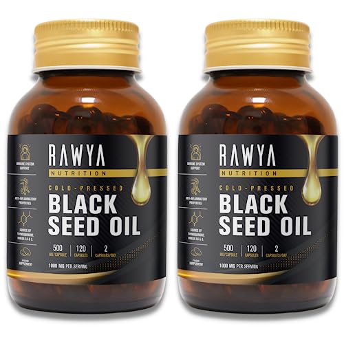 RAWYA Black Seed Oil 2 Pack - 240 Softgel Capsules, 500mg