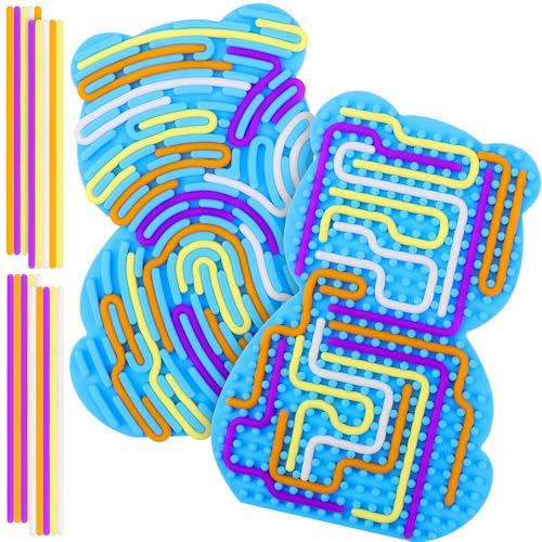 Meetory Autismus Sensory Activity Board, Doppelseitiges Autismus Sensory Werkzeug für Beruhigung, Angst, ADHS und autistische kommt mit Reisetasche und 20 Accessory