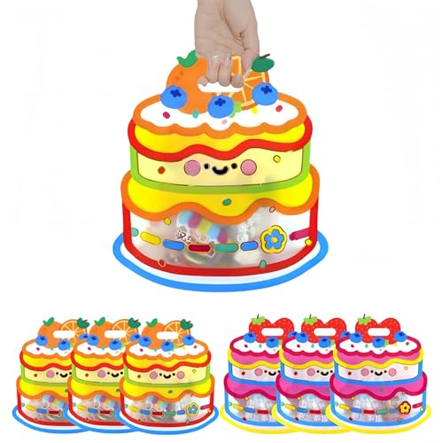 MITOB 20 Pack 2 Colors Small Reusable Strong Goodies Bags Clear Window Resealable Stand Up Pouch Handle Zipper Closure Bulk Gift Wrapper for Candy Snacks Treat Food Storage for Party Favor Kids