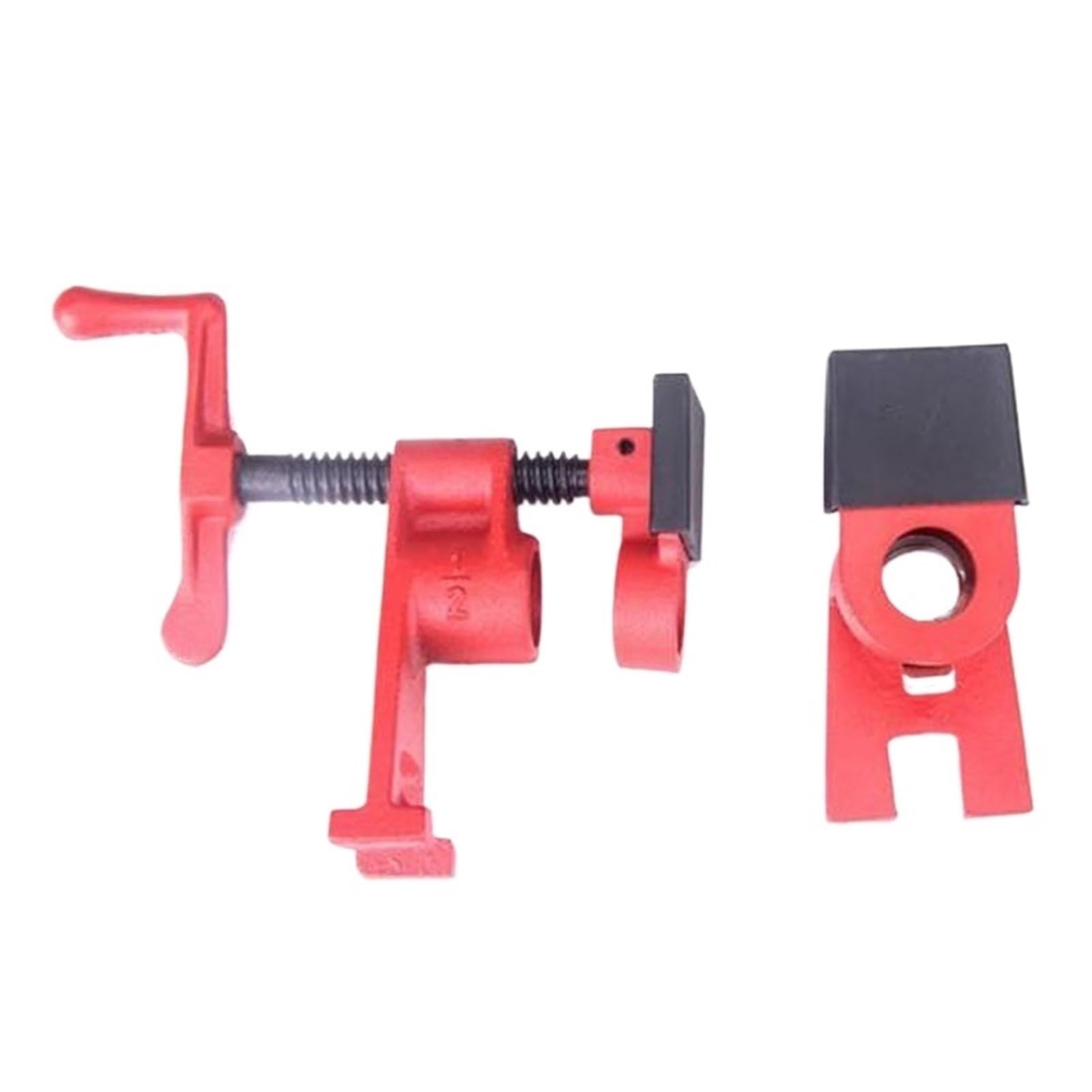Zwcshuu One Color Pipe Clamp Woodworking 1 Pc 1/2In Wood Gluing Pipe Clamp Set Woodworking