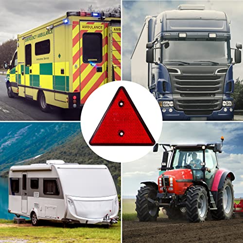 Riflettore Triangolare per Rimorchio - 4 Pezzi