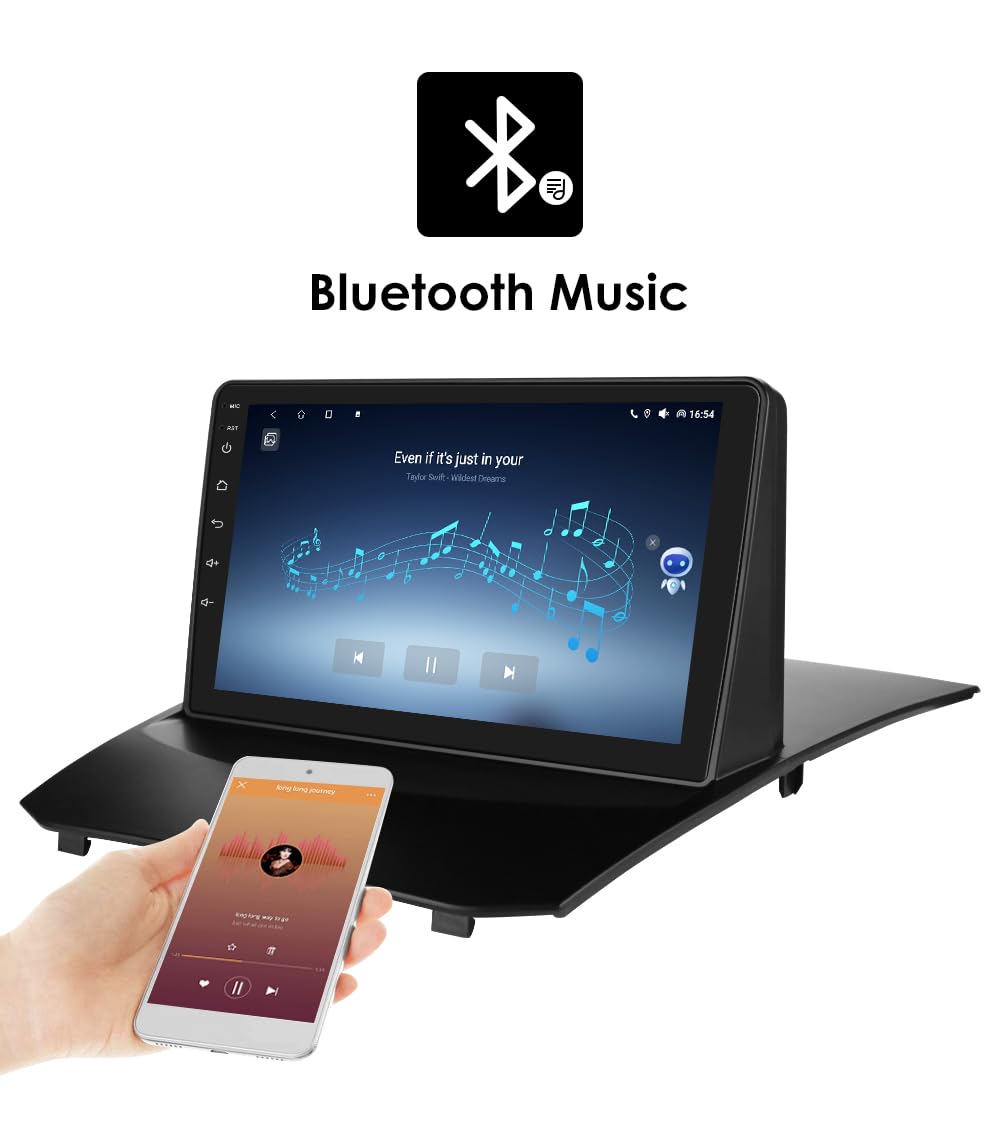 Autoradio Android 14 da 9 pollici per Ford Fiesta 2009-2017, supporta Carplay/Android Auto senza fili, controllo al volante, WLAN/4G, FM 4-core 2GB e 64GB
