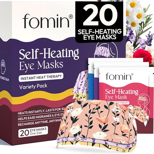 Fomin Steam Eye Mask - 20 Pack - Variety Pack - Compresse Chaude