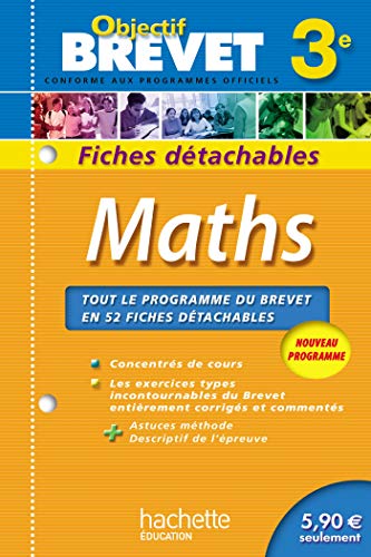 Objectif Brevet - Fiches détachables - Maths 3e