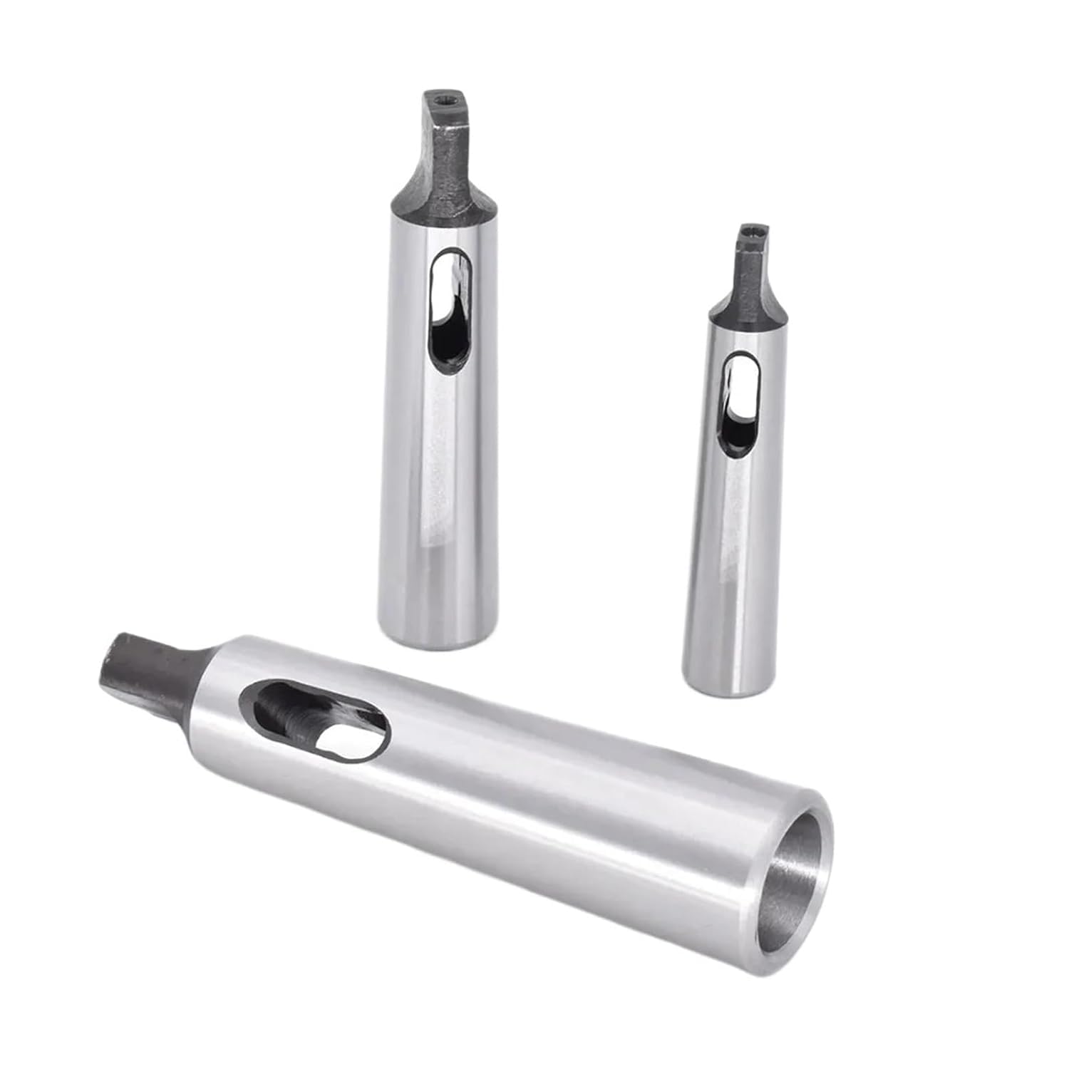 Wiertarka stożkowa Moore'a, Adapter stożkowy Morse'a 3-pak płaski ogon MT1-2 MT2-3 MT3-4 45 stal do wiertarko-frezarki
