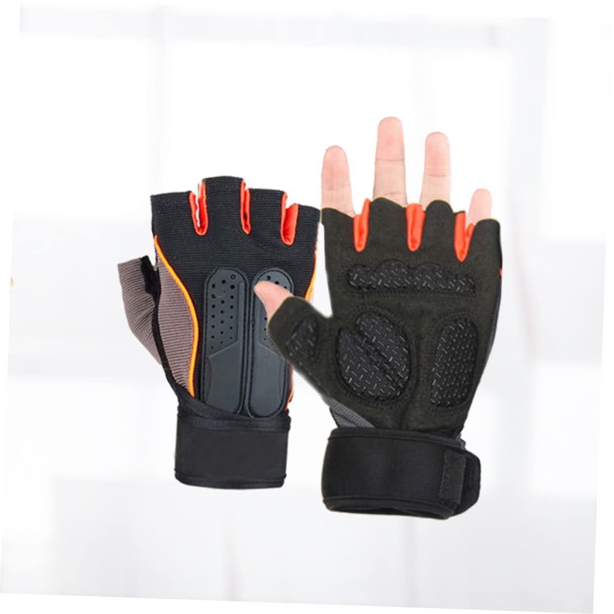 3 Paia Guanti da Allenamento Guanti da Allenamento per Uomo Guanti da Esercizio r Uomo Guanti da Ciclismo Mezzi Guanti per Sollevamento Pesi Guanti da Uomo con Manubri Fitness Personalizzati