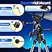 UncleHu 150EQ Newtonian Reflector Telescope for Adults High Powered, Professional Equatorial Telescopes for Adults Beginners with Portable Carry Bag, Phone Adapter, Stainless Steel Tripod, Moon Filter