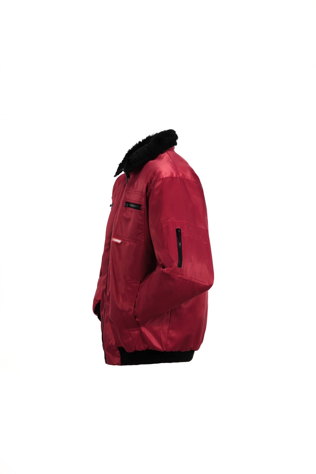 Planam 0338060 Herren Outdoor Winter Gletscher Pilotenjacke, rot, Größe XXL