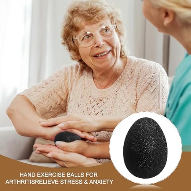 PATIKIL Hand Exercise Balls, Squeeze Balls Stress Ball for Adults Grip Strengthening Occupational Equipment