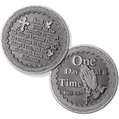 WinnerWhy 10 Pcs One Day at A Time Serenity Prayer