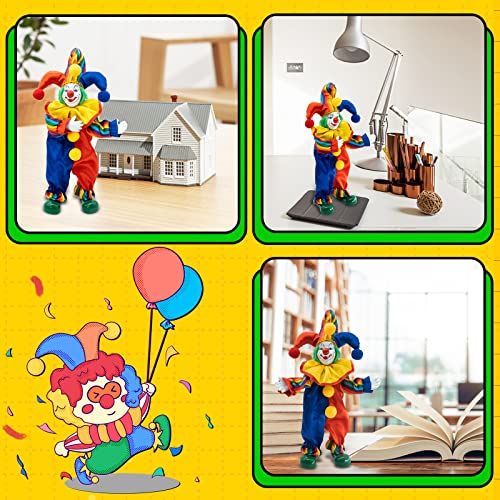 Muñeca payaso de porcelana 14 pulgadas vintage miniatura 4