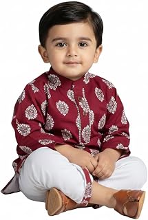 mustmom Baby Boy Kurta Set For Annaprashan | Full Sleeve Soft Comfortable Traditional Ethnic Baby Panjabi Dhoti Kurta Set ... Price In India