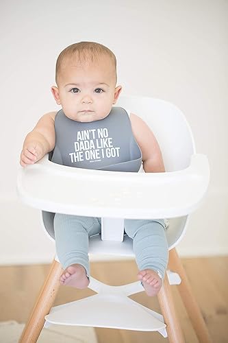 Miniatura 3 de BELLA TUNNO Wonder Bib - Baberos de silicona ajustables para niñas y niños duraderos e impermeables sin BPA silicona sin bisfenol A Aint No Dada