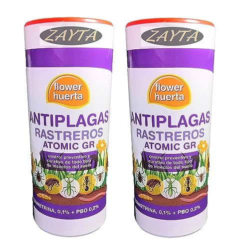 Insecticida Suelos granulado permetrina 0.1 + PBO 0.2% 1KG (2x500) (sustituye al clorpirifos) para plantación de Huerta y desinfección de Suelo. Tratamiento válido para 2000 Metros Cuadrados.