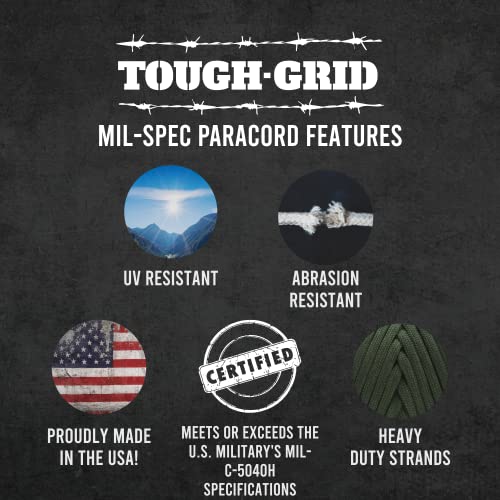 Image of TOUGH-GRID 750 Paracord, 100% Nylon, Made in USA, Type IV Mil-Spec Cord