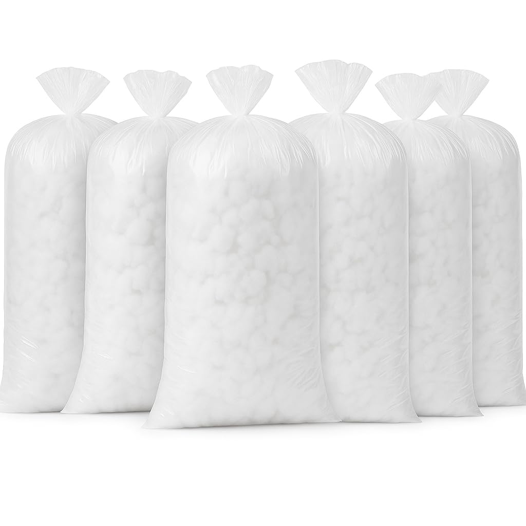 Imbottitura in fibra cava siliconata 100% poliestere – imbottitura morbida e lavabile per cuscini, cuscini, peluche, peluche e attività creative – certificata Oeko-TEX (5 kg)