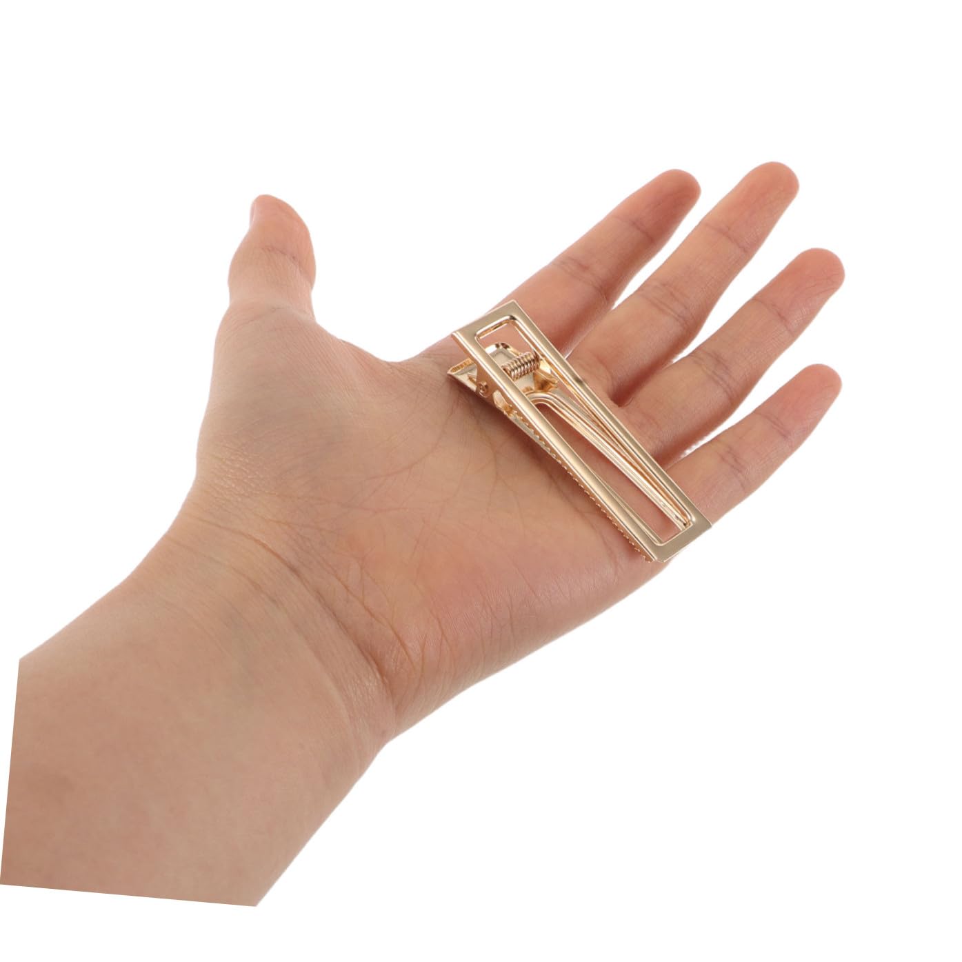 WOONEKY 60 Piezas Clips de Pelo Metálicos Hollow DIY para Mujeres y Niñas Clips de Estilo Antideslizantes Pinzas Diseño Cuadrado para Manualidades y Peinados