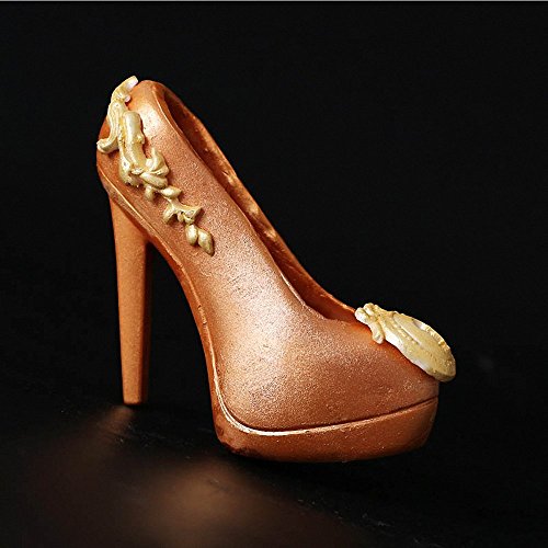 MoldFun Life Size 3D High Heel Shoe Mold, Polycarbonate Lady Stiletto Heels Chocolate Candy Mould Wedding Birthday Party Favors Cake Topper Decorating Tools, 7.5" x 7" x 2.7" - Thumbnail 3