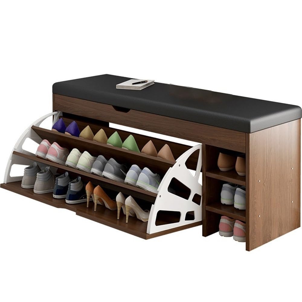 Meuble à chaussures avec banc intégré pour entrée gain de place