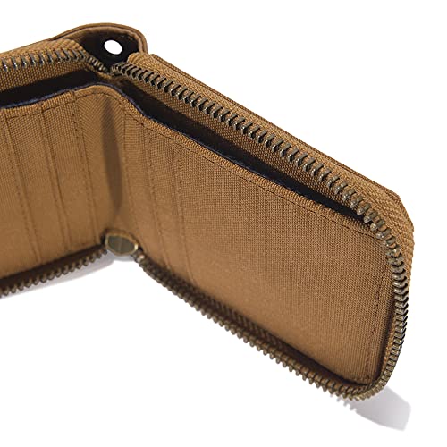 Carhartt Men's Nylon Duck Zipper Wallet, Carhartt Brown4
