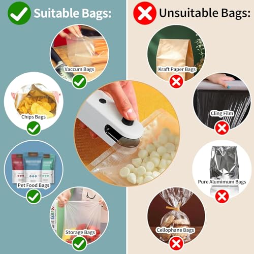 Image of Enem 4-in-1 Mini Sealing Machine for Food Packets, with Cutter, Torch, Bottle Opener, Magnet, Full Customer Support from Enem, Portable Mini Sealing Machine, Packet Sealer Machine