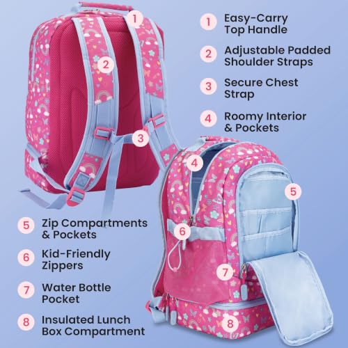 Image of Bentgo Kids 2-in-1 Backpack & Insulated Lunch Bag with Padded Straps