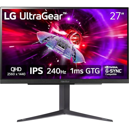 Image of LG 27GR83Q-B 27 inch Ultragear QHD 1ms 240Hz Gaming Monitor Bundle with 2 YR CPS Enhanced Protection Pack