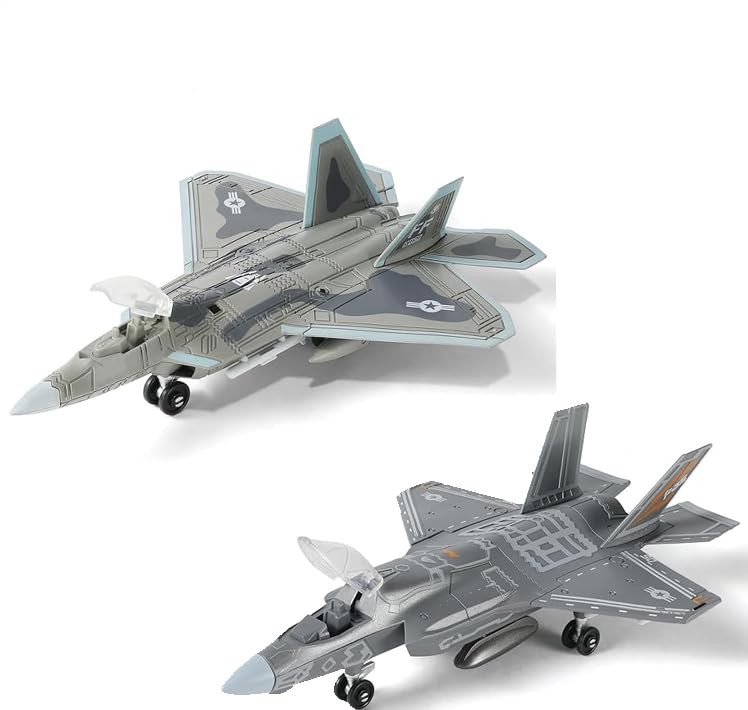 SEBUNAS F-22 & F-35 The US Fifth-Generation Fighter Assembly Model Kits Quick Easy Build Model