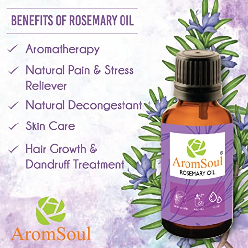 Image of Premium Rosemary Essential Oil 30 ml 100% Natural & Pure | Therapeutic & Aromatherapy Grade |