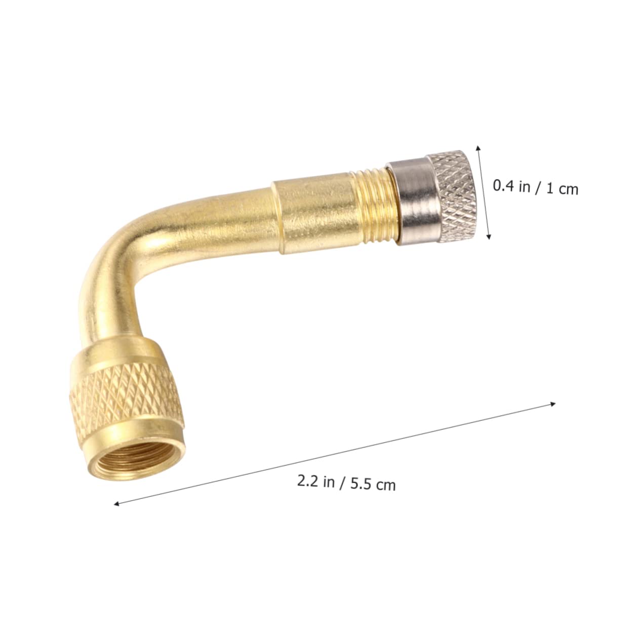 Autobandventielverlengingsadapter, 4 stuks autoventielverlenging, 39 mm x 7,5 mm, autoventielverlengstuk voor auto, vrachtwagen, bestelwagen Ventiel gereedschap