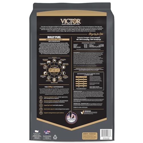 Image of VICTOR Bully Fuel Dry Dog Food - High-Calorie Formula for Muscle, 40 lb