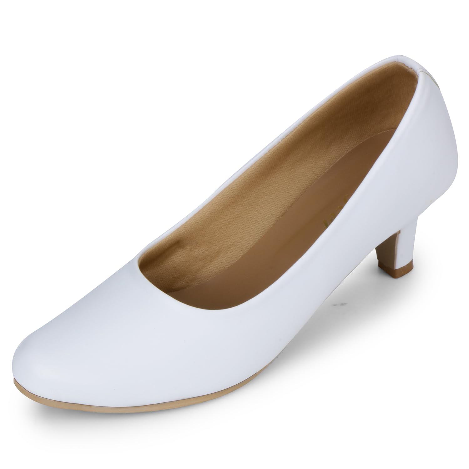 Womens Stylist Formal Small Heel Pump Shoes for Office Party and Formal Occasions Pull on Formal Shoes for Women & Girls Latest Collection & Daily Use Casual Wear