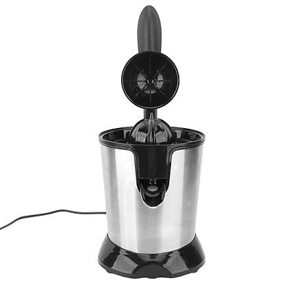 Ubersweet Portable Electric Juicer, Curved Juicing Head Electric Juicer Machine Detachable Comfortable Handle for Beverage Shop (EU Plug)