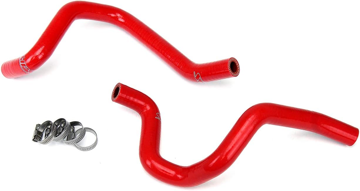 HPS Black 3-ply Reinforced Silicone Heater Coolant Hose Kit 57-1804-BLK