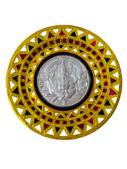 Chozha Granary Thanjavur traditional handmade Handcrafted glass art wall plates. Wall Hanging Decoration Item for Living Room,| Wall Decor | Gift for Friends, Housewarming and marriage (10 Inch)