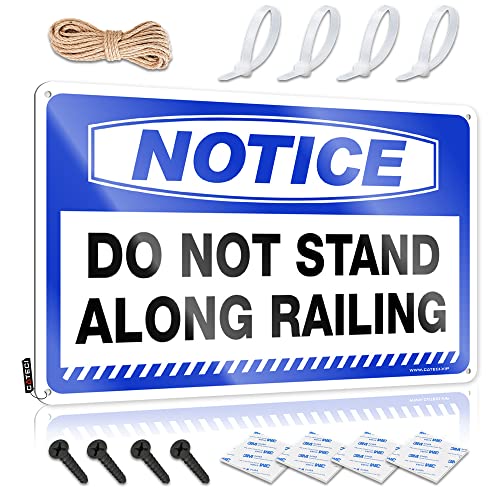 Bar Signs Be[W m点 Do Not Stand Along Railing Tin Sign R[q[TC R[q[o[p }P[u ǂ̑(TCY:30X40CM)
