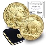 2006 - Present (Random Year) 1 oz Gold Buffalo Coin Brilliant Uncirculated 24K in United States Mint Box and a Certificate of Authenticity by CoinFolio $50 BU