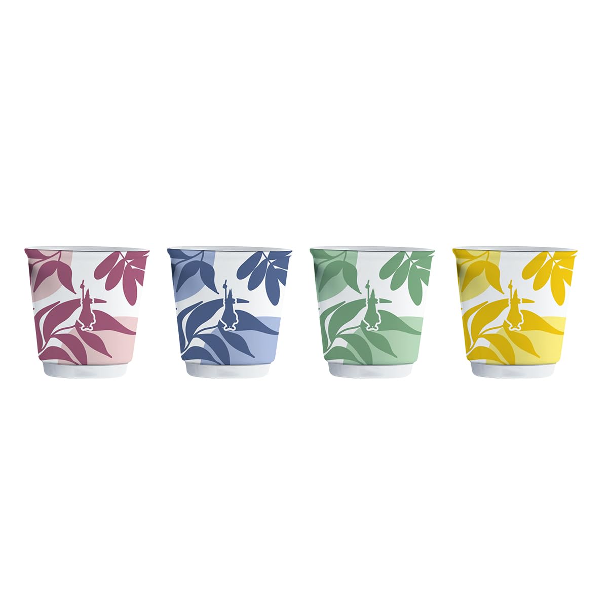Bialetti Multicolour Set Of 4 Ed Shot Glasses