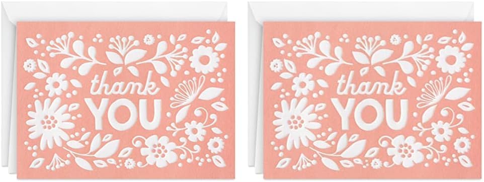 Hallmark Thank You Cards Assortment, Gold Foil Scroll (50 Thank You Notes With Envelopes For Wedding, Baby Shower, Business, Graduation