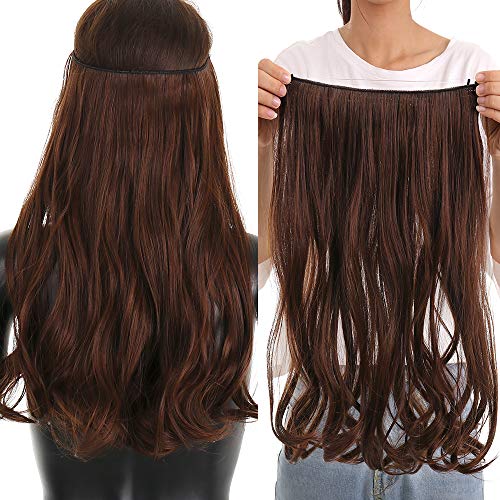 Secret Halo Hair Extensions Flip in Curly Wavy Hair Extension Synthetic Women Hairpieces 20"