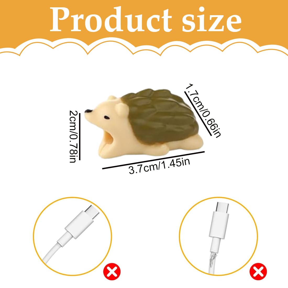 WeddHuis 10 Pcs Protezione Cavi in Silicone Animali, Proteggi Cavo di Ricarica, Anti Rottura Cavi, Protezione per Piegatura Cavi, Compatibile con la Maggior Parte dei Cavi per Smartphone