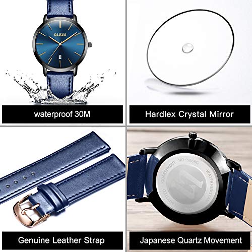 Image of OLEVS Men's Watches Analog Quartz Chronograph Dress Watch Multifunctional Stainsteel Steel Waterproof Classic Original Watch for Man