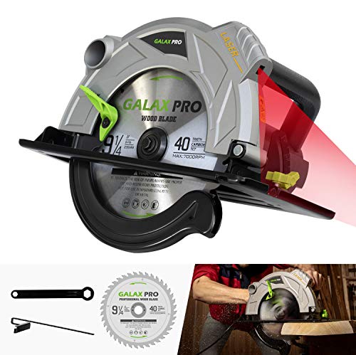 Handkreissäge, GALAX PRO Professional Kreissäge 2000W 5000RPM mit Laser maximale Schnitttiefe 85mm (90°) und 56mm (45… – Bild 3
