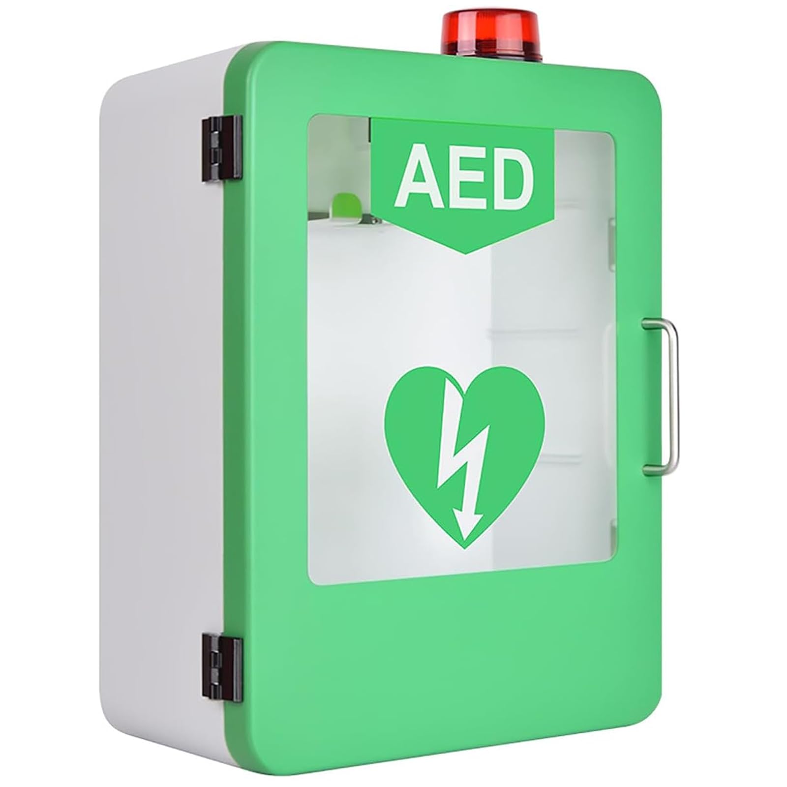Armoire AED murale anti-vandalisme à alarme pour sécuriser les lieux publics